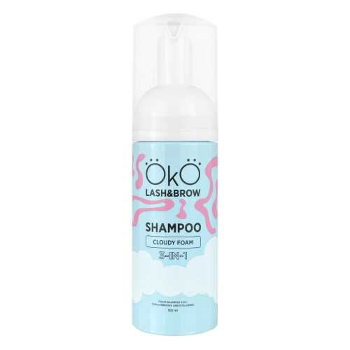 Шампунь піна для брів та вій 3в1 OKO / Shampoo Cloudy Foam, 150 мл