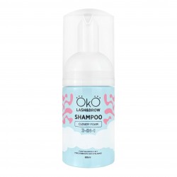 Шампунь піна для брів та вій 3в1 OKO / Shampoo Cloudy Foam, 80 мл (міні)