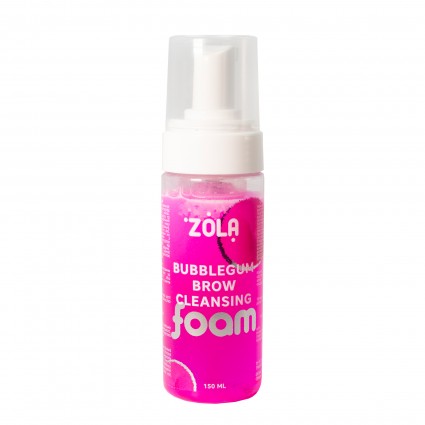 Шампунь-піна для брів рожева, що очищає Zola Bubblegum Brow Cleansing, 150 мл