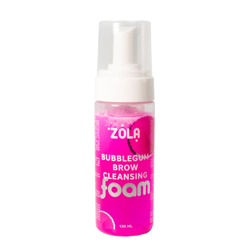 Shampoo-foam for eyebrows cleansing pink Zola Bubblegum Brow Cleansing, 150 ml