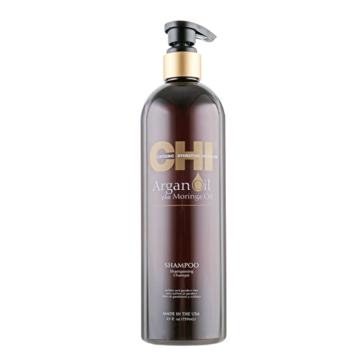Shampoo restoring hair CHI / Argan Oil Plus Moringa Oil SHAMPOO, 739 ml