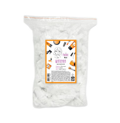 Panni Mlada spunbond caps with double elastic, 100 pcs pack - white
