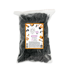 Panni Mlada spunbond caps with double elastic, 100 pcs pack - black