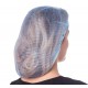 Spunbond hats with elastic band SANGIG, 100 pcs per pack (blue)