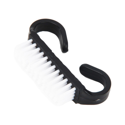 Nail dust brush, 5 cm, black, 1 pc / DISCOUNT (crumpled)