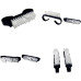 Nail dust brush, 5 cm, black, 1 pc / DISCOUNT (crumpled)