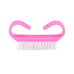 Pędzel do odpylania paznokci Curly 5cm - Różowy, 1 szt.