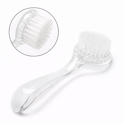 Manicure brush for dust removal with cap / transparent