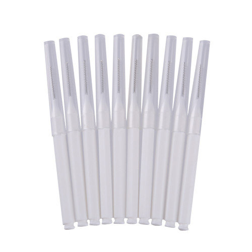 Щіточка для вій та брів бебі браш BABY BRUSH - біла (1 см), 1 шт