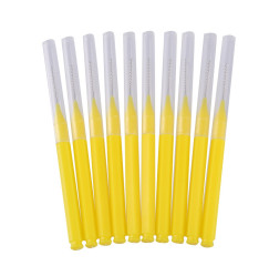 Eyelash and eyebrow brush baby brush BABY BRUSH - yellow (0.9 mm), 1 pc