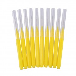 Щеточка для ресниц и бровей беби браш BABY BRUSH - желтая (0,9 мм), 1 шт