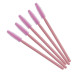 SILICONE brushes for eyebrows and eyelashes / plain pink / 50 pcs per pack