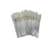 Silicone Eyebrow and Eyelash Brushes - White Glitter - 50 pcs per pack - DISCOUNT