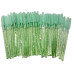 Silicone Eyebrow and Eyelash Brushes - Green Glitter - 50 pcs per pack - DISCOUNT