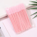 Silicone brushes for eyebrows and eyelashes - solid color pale pink, 50 pcs per pack