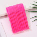Silicone brushes for eyebrows and eyelashes - solid raspberry, 50 pcs per pack