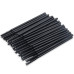 Thin fluffy brushes for eyebrows and eyelashes - black, 50 pcs per pack