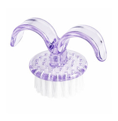 Manicure dust brush | with ears | purple