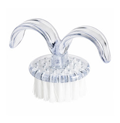Manicure dust brush | with ears | transparent