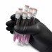 Eyelash brush in individual packaging - LIGHT PINK with glitter, 1 pc in a tube