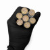 Eyelash brush in individual packaging - LIGHT PINK with glitter, 1 pc in a tube