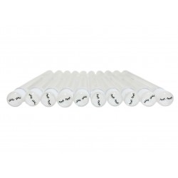 Individually packaged eyelash brush - white eyelashes, 1 pc in a tube