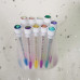 Eyelash brush in individual packaging / mix color SHELL, 1 piece in a tube