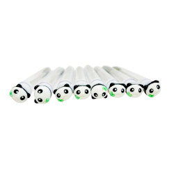 Eyelash brush in individual packaging - PANDA, 1 piece in a tube