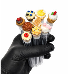 Pędzelek do rzęs pakowany pojedynczo - Sweets mix, 1 szt. w tubce