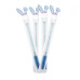 Individually packaged eyelash brush - BLUE bunny, 1 pc per tube