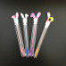 Eyelash brush in individual packaging - bunny YELLOW, 1 pc in a tube