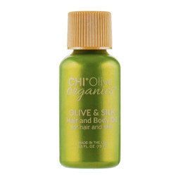 Silk oil for hair and body CHI / Olive Organics, Olive & Silk Hair and Body Oil, 15 ml