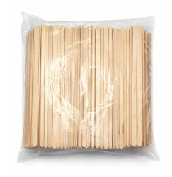 Narrow, dense eyebrow spatula in a bag (14 cm x 5.5 mm) 700 pcs (large pack)