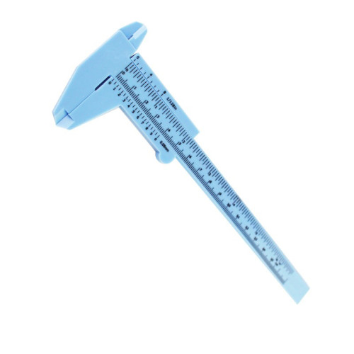 Plastikowa zaciskarka do brwi ze stalowym prętem w kolorze niebieskim, 150 mm