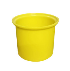 Silicone bowl for mini wax heater, replaceable, 200 ml / yellow, 1 pc.