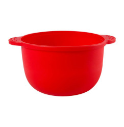 Silicone bowl for wax heater, replaceable, 400 ml - red, 1 pc.