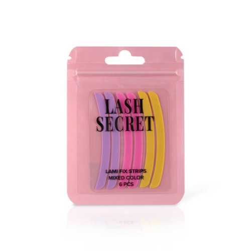 Taśmy silikonowe do mocowania rzęs LASH SECRET / Lami fix strips (3 pary kolorów)