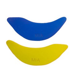 Silikonowe łatki do laminacji i przedłużania rzęs MIA BIRD SHAPE / niebiesko-żółte
