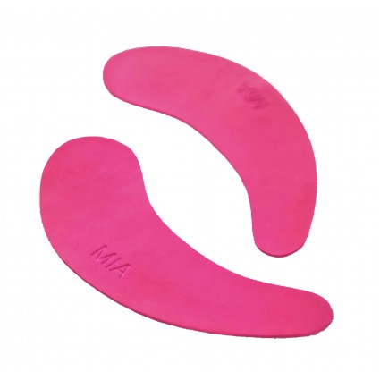Силіконові патчі для ламінування та нарощування вій MIA DROP SHAPE / рожеві