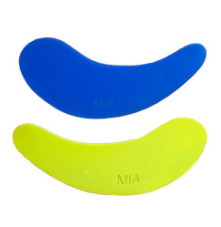 Silikonowe łatki do laminacji i przedłużania rzęs MIA DROP SHAPE / niebiesko-żółte