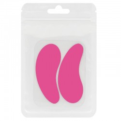 Силіконові патчі для ламінування та нарощування вій ПУЗАТІ - малинові