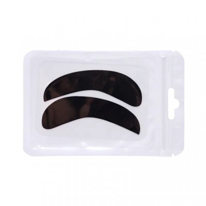 Silicone patches for lamination and eyelash extensions NARROW - black