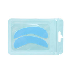 Silicone patches for lamination and eyelash extensions NARROW - blue