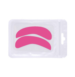 Silicone patches for lamination and eyelash extensions NARROW - raspberry