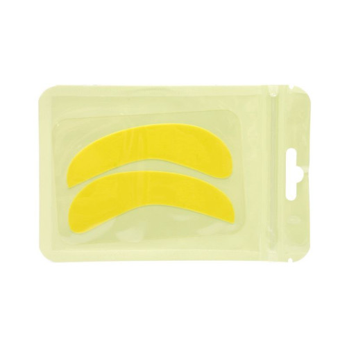 Silicone patches for lamination and eyelash extensions NARROW - yellow