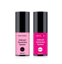 Система цветокоррекции Nikk Mole - Colorant Correction System (Step А и В) / 2*10 мл - УЦЕНКА