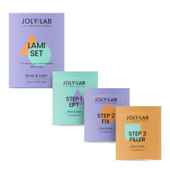 Система для ламінування брів та вій JOLY:LAB / Lami Set (3 шт. х 2 мл у САШЕ)