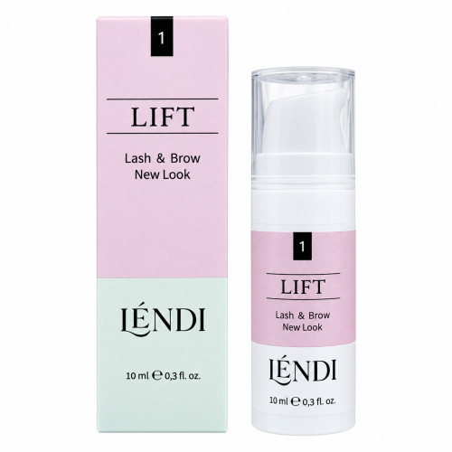Preparat do laminowania rzęs i brwi Lendi - Lash&Brow New Look - 01 LIFT, (SŁOICZEK, 10 ml)