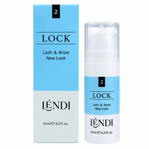 Preparat do laminowania rzęs i brwi Lendi - Lash&Brow New Look - 02 LOCK, (SŁOICZEK, 10 ml)