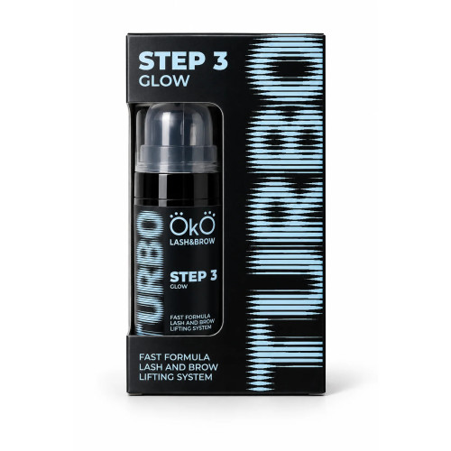 Склад для ламінування вій та брів OKO - TURBO - STEP 3 GLOW (баночка, 10 мл)